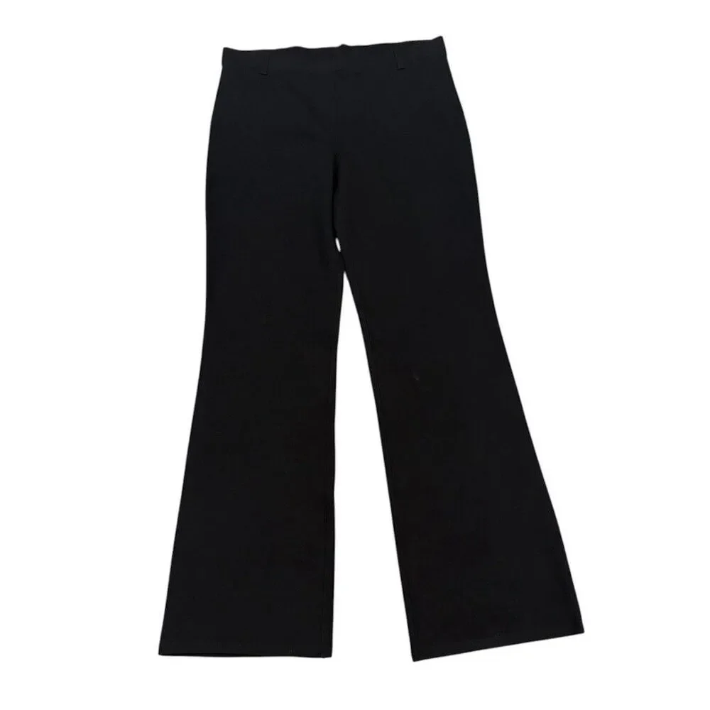 Quince Black Pull On Ponte Bootcut Dress Pants Size L